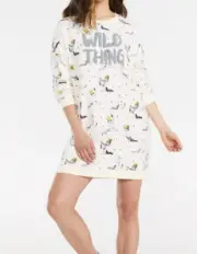 NEW PETER ALEXANDER WOMENS WHERE THE WILD THINGS ARE COSY NIGHTIE M RRP$89.95