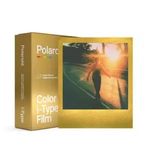 Polaroid 寶麗來 i-Type 彩色金色金屬邊框雙包裝相紙 (DIF5)