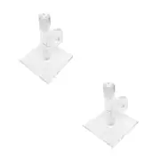 2 Pc 3 Inch High Lucite Acrylic Single Eyeglass Display Stand