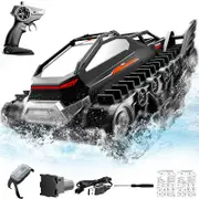 Catzon Amphibious Remote Control Car with Gesture Sensing 2.4Ghz All Terrain Crawler RC Cars-Black