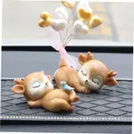 RESIN SLEEPING BABY DEER MINI 3D ELK CHRISTMAS ORNAMENTS