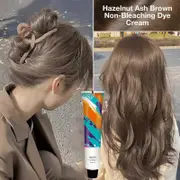 TRENDY HAIR COLOR HAZELNUT ASH BROWN NON-BLEACHING CREAM 95g A