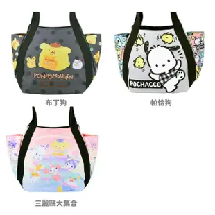 【小禮堂】三麗鷗 尼龍小型托特包 Hello Kitty 美樂蒂 布丁狗 大耳狗 酷洛米(平輸品)