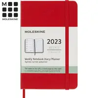 在飛比找蝦皮商城優惠-MOLESKINE 2023週記手帳12M硬殼P紅【金石堂】