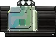 Corsair Hydro X Series XG7 RGB 4080 Strix/TUF GPU Water Block - for ASUS® ROG Strix and TUF Gaming GeForce RTX™ 4080 - Nickel-Plated Copper - Includes Backplate and 5V ARGB Adapter Cable - Black