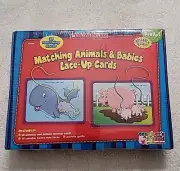 Matching Animals & Babies Lace-Up Cards