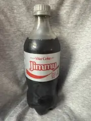 Share A Coke with Jimmy 2025 Personalized Gift Coca Cola Bottle 20oz Diet