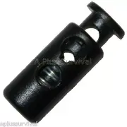 10 Pack of Dual Hole Cylinder Cord Locks - Jackets Drawstrings Paracord Sling