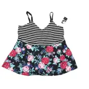 NWT Torrid Size 2 Plus Multicolor Rayon Tank Top Super Soft K Mix Poplin