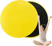 Core Sliders | Anti Slip Long-lasting Floor Sliders | Comfortable Adjustable Two Sided Gliding Discs For Exercise 2Pcs Floor Sliders | Pilates Sliders for Use On Carpet & Hard Floors