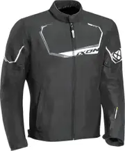 Ixon Challenge Motorcycle Textile Jacket, black-white, Size S for Men Black White