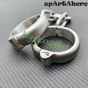 Games bound Wrist Restraints Stainless Steel Metal Handcuffs Slaves Couples