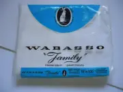 NOS VTG flat sheet WABASSO COTTON white double bed 81x100 CANADA