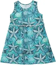 [Caihoyu] Girl Summer Tank Dresses Kids A-line Spring Dresses Easter Outfit, Multicolor07, 3 Years