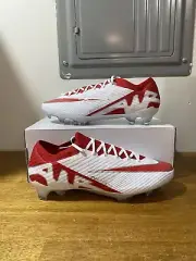 Size 9.5 - Nike By You Zoom Vapor 15 Elite FG Cleats 'White Red' FN6749-903