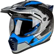 Klim Krios Pro Ventura, adventure helmet , color: Black/Grey/Blue , size: 3XL