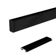 Peak 1200mm Black Aluminium Deck Balustrade Wide Baluster and Spacer Kit - Black