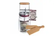 Kilner Butter Churner Glass Jar Manual + Butter Paddles Set of 2