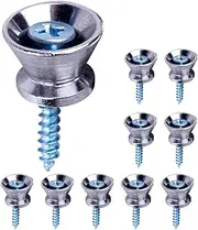 BAZEITFLOW Acoustic Guitar Strap Button Nails 10pcs Metal Guitar Strap Locking Pins Quick Setup