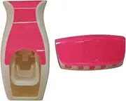 Amosfun Automatic Toothpaste Dispenser Squeezer Brush Holder Set for Boys and Girls Adults Plastic