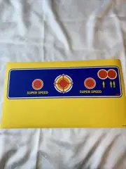 Super PAC Pacman control panel overlay Pac-Man 1981 inventory Never Used
