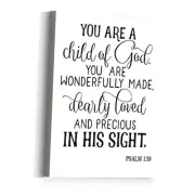 JANLAN You Are a Child of God Psalm 139 Wall Decor,Toddler Child Of God