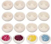 5 Bags 3D Heart Nail Glitter Sequins, 3D Nail Charms Stereo Heart, Nail Art Charms Kit, Mix Resin Nail DIY Decoration, with Box for Nail DIY Decora, Nail Accessories(4 Color/Bag)