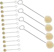 NOLITOY 25pcs Wool Daubers Leather Dye Tool with Metal Handle for Smooth Application and Durable Use Leather Products