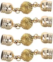 TOKIDNY 4pcs Magnetic Clasps for Necklaces and Scarves Elegant Magnetic Buckles for Jewelry Making Easy to Use and for Fashion Accessories