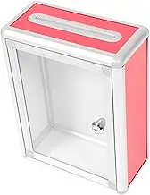 SEWACC 1pc Box Wall Mounted Letter Box for Outdoor Use and Design Convenient Post Box for Newspapers and Letters Lockable Mailbox with Simple Installation