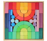 Rainbow Building Block Set