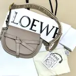 LOEWE MINI GATE BAG 沙色 羅意威 經典牛皮包 迷你 牛皮 寬肩帶