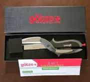 GOTZE Ultimate 2-IN-1 Knife & Scissors Cutting Board Stainless Smart Cutter New