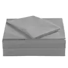 Twin Size Percale Bed Sheets, 200 Thread Count Cotton Polyester Blend Sheet S...