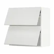 METOD wall cabinet horizontal w 2 doors, white/Stensund white, 80x37x80 cm