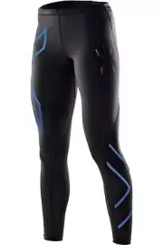 2XU Compression Womens Mid-Rise Tights ( Black/Metallic Blue ) | BRAND NEW