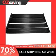 Solar Panel Pool Heater 2 pcs 620x75cm Polyethylene Black Warm 0752