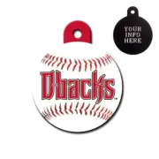 ARIZONA DIAMONDBACKS MLB - CUSTOMIZED - PET TAG - CIRCLE Shape - Tag-Z Dog Tags