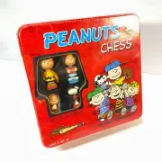 Peanuts Chess Set Sealed Red Tin Charlie Brown Snoopy & Friends USAopoly