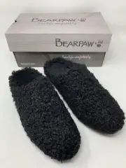 Bearpaw Womens Tribeca Black Mule Slippers Size 11 M