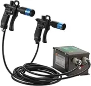 Ionizing Air Gun, 4.6KV Anti Static Ionizer, Adjustable Wind Speed, with High Voltage Generator and 2 Air Gun, Working Air Pressure: 0.2~0.8Mpa, for Discharging Static Electricity