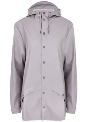 Rains Hooded Rubberised Jacket - Lilac - S (UK8-10 / S) S (UK8-10 / S)