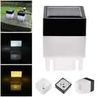1-20X Square LED Solar Light Waterproof Fence Post Pool Garden Lamp Outdoor Road