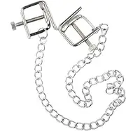 Nipple Clamps Clip Sm Toy For Bondage Adustable Metal Nipple Clips Sex Nipple Toymetal Nipple Clamps Non-Piercing On Nipple Rings Metal Nipple Toy With Sm Toy For Bondageall Balls For Famale