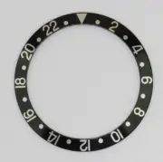 Bezel Insert For & Fits Rolex GMT Master Watch Black Silver Cases Part Metal New