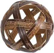 ZUNOXAZ Bamboo Soccer Ball Woven Outdoor for Physical Fitness Coordination Retro Design for Historical Exploration for Boys Sports Activities