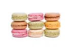 Stacks of Sweet Colorful French Macaroons Photo Art Print Poster 18x12