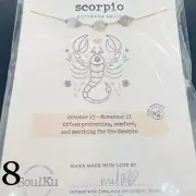 Scorpio Botswana Agate SoulKu Necklace *Brand NEW* In Bag