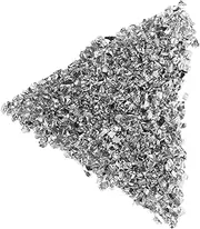 KALLORY 1 Gem Fragments Gems for Nails Decoration Nail Decor Debris Fine Glitter for Crafts Crushed Gemstone Glitter Nail Art Glitter Shards Geode Art Materials Silver Metallic Glass