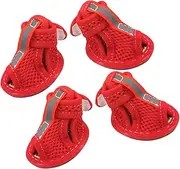 DRESSOOS Dog Shoes Mesh Dog Booties Outdoor Pet Shoes Protective Dog Shoes Easy On/Off